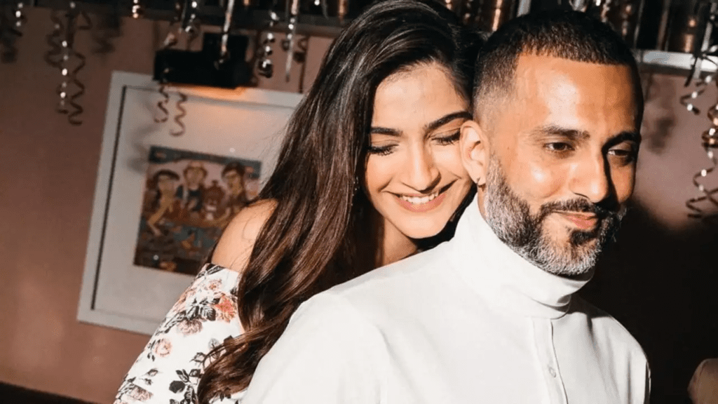 Sonam Kapoor with husband Anand Ahuja