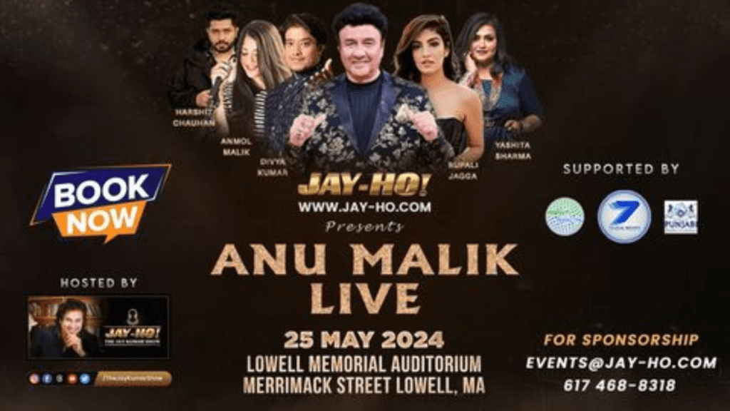 Boston Luxury Car Service sponsor of Jay-Ho’s Anu Malik Musical Concert