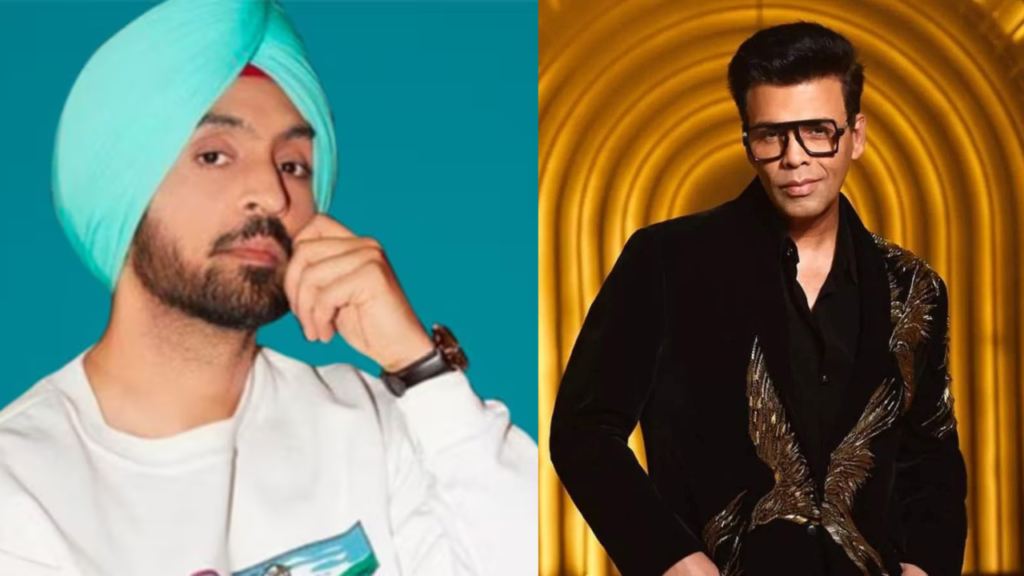 Diljit Dosanjh and Karan johar