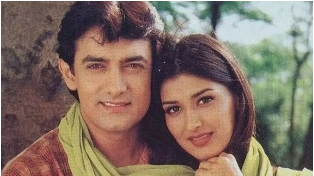 Sonali Bendre and Amir Khan in Sarfarosh