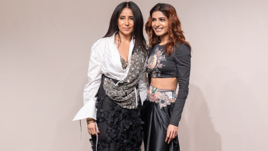 Samantha Ruth Prabhu with Anamika Khanna