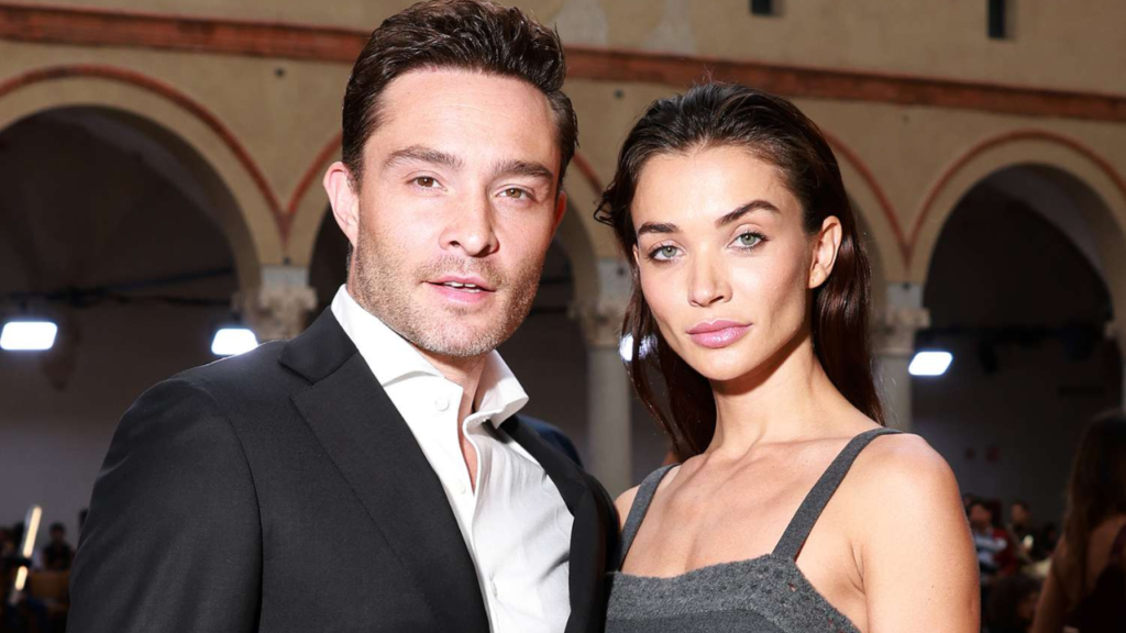 Amy Jackson with Ed Westwick 