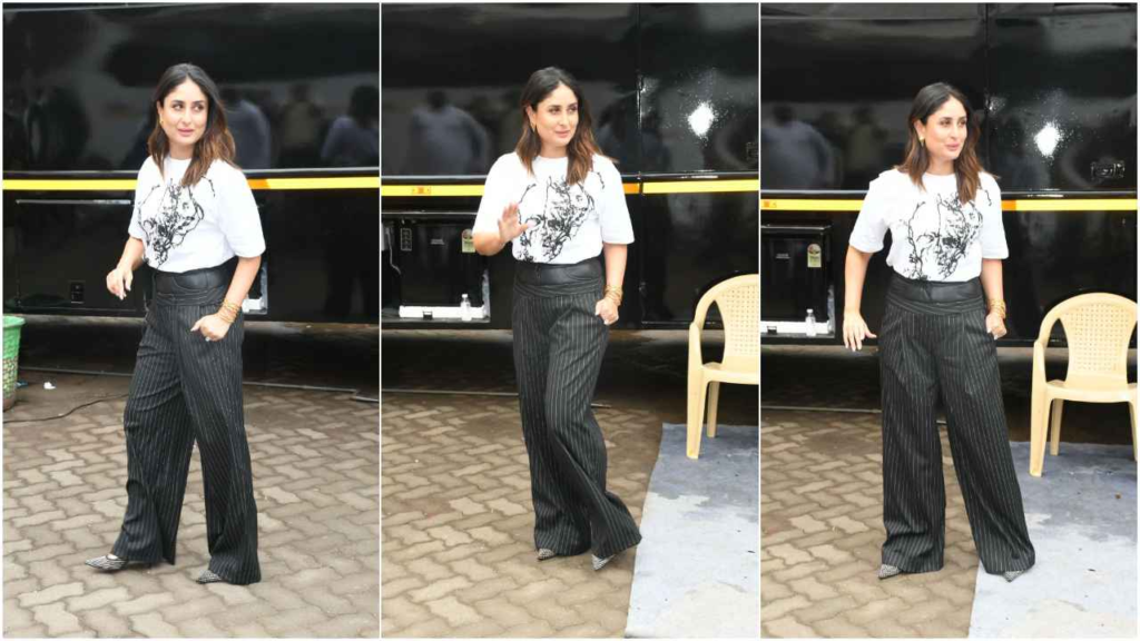 Kareena Kapoor’s Chic Pinstripe Look