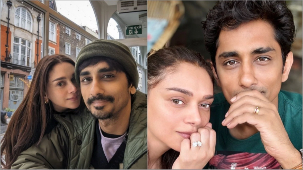 Aditi Rao Hydari and Siddharth's Engagement Announcement Picture