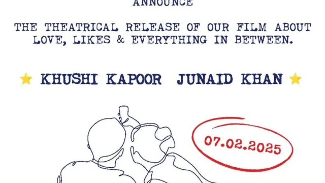 Junaid Khan and Khushi Kapoor Star in New Romantic Drama Set for February 2025 Release