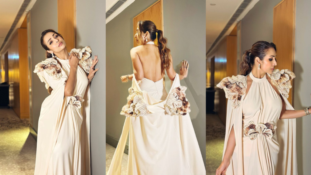 Malaika Arora Stuns in Ivory Gown