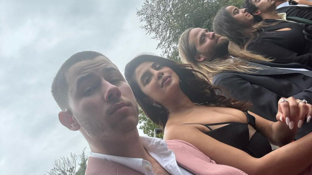 Priyanka Chopra and Nick Jonas at Family Wedding