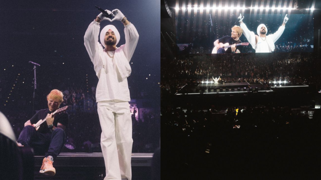 Ed Sheeran Surprises Fans at Diljit Dosanjh Concert