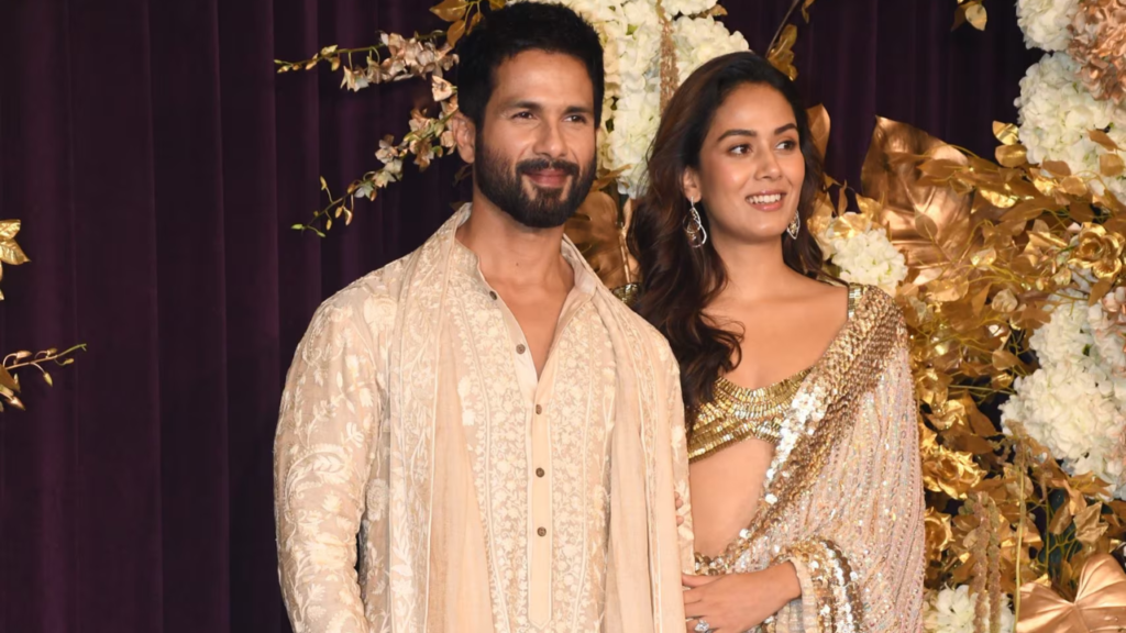 Shahid Kapoor with wife Mira Rajput 