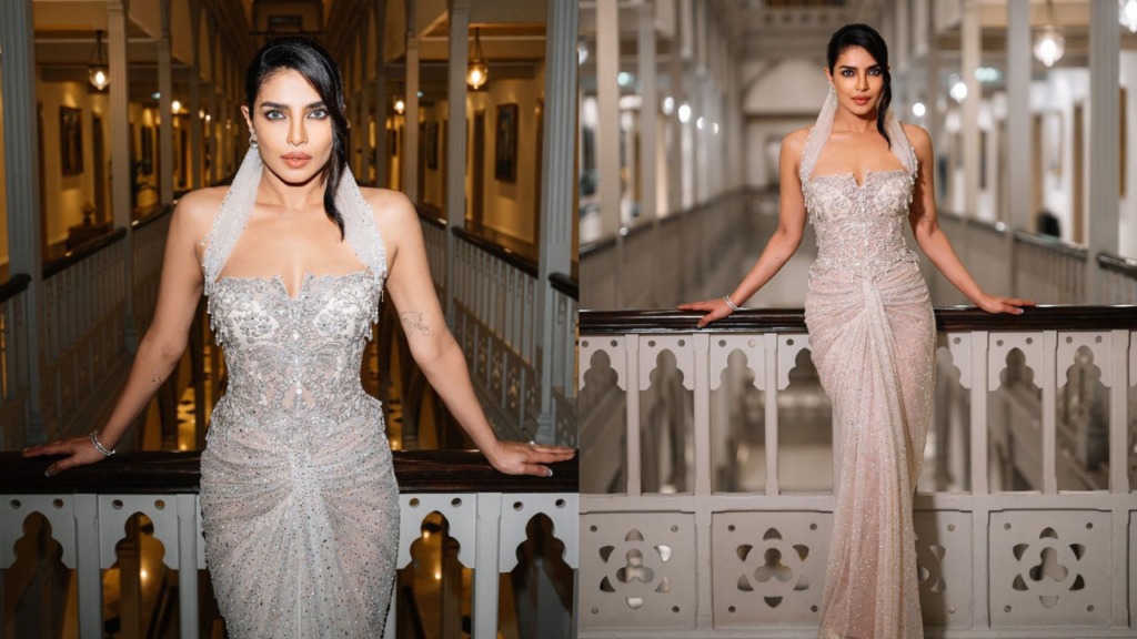 Priyanka Chopra in Tarun Tahiliani  Apsara-Inspired Gown