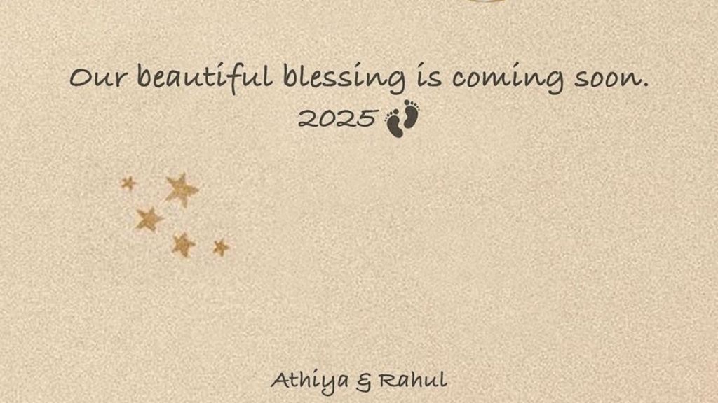 Athiya Shetty and KL Rahul Announce Their Pregnancy