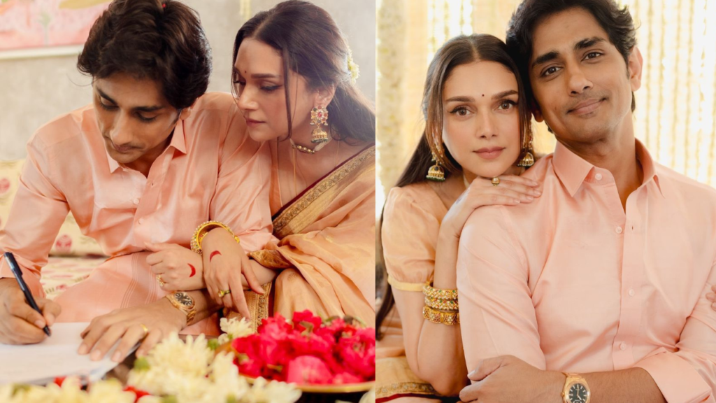 Aditi Rao Hydari and Siddharth 