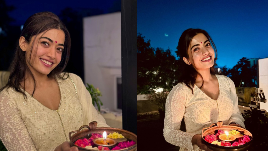 Vijay Deverakonda's Brother Captures Rashmika Mandanna's Diwali Moments