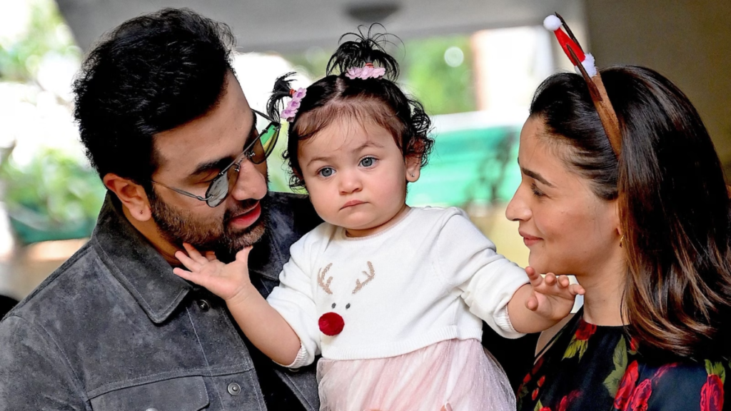 Raha Kapoor with mom Alia Bhatt and dad Ranbir Kapoor