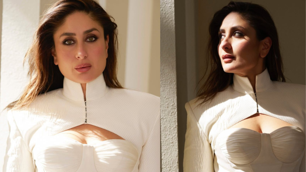 Kareena Kapoor’s Perfect Balance of Power and Grace in a Chiffon Gown and High-Neck Jacket