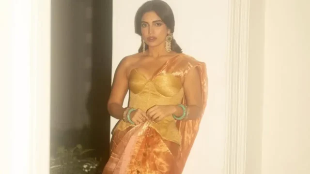 Bhumi Pednekar Gives Her Mother's Vintage Saree a Modern Twist with a Corset