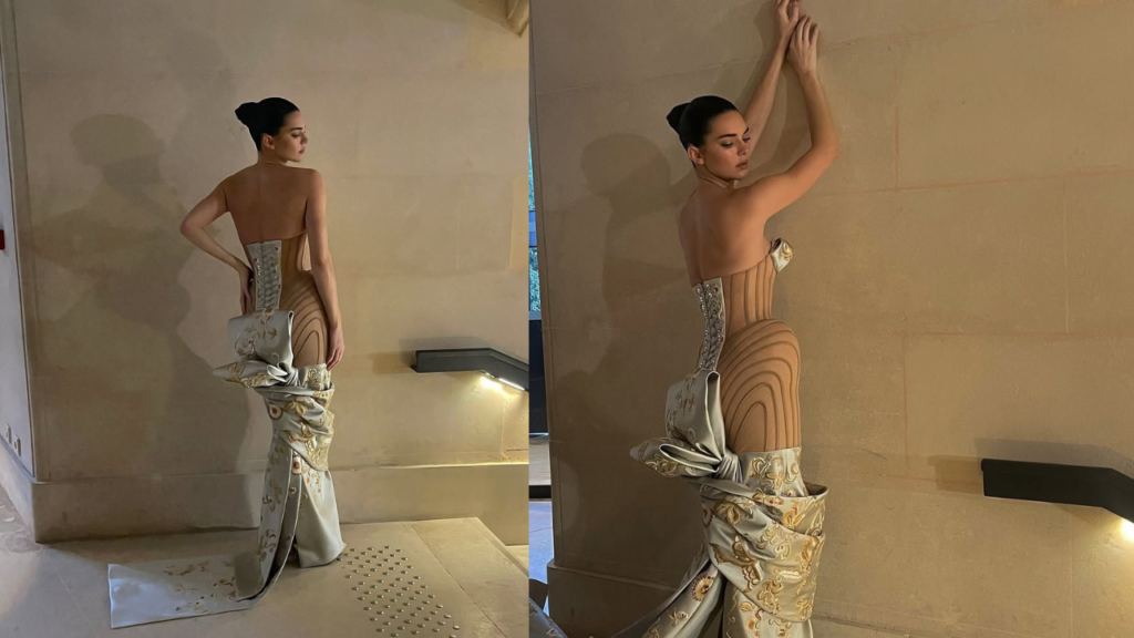 Kendall Jenner Stuns in Schiaparelli Gown at Paris Haute Couture Week 2025