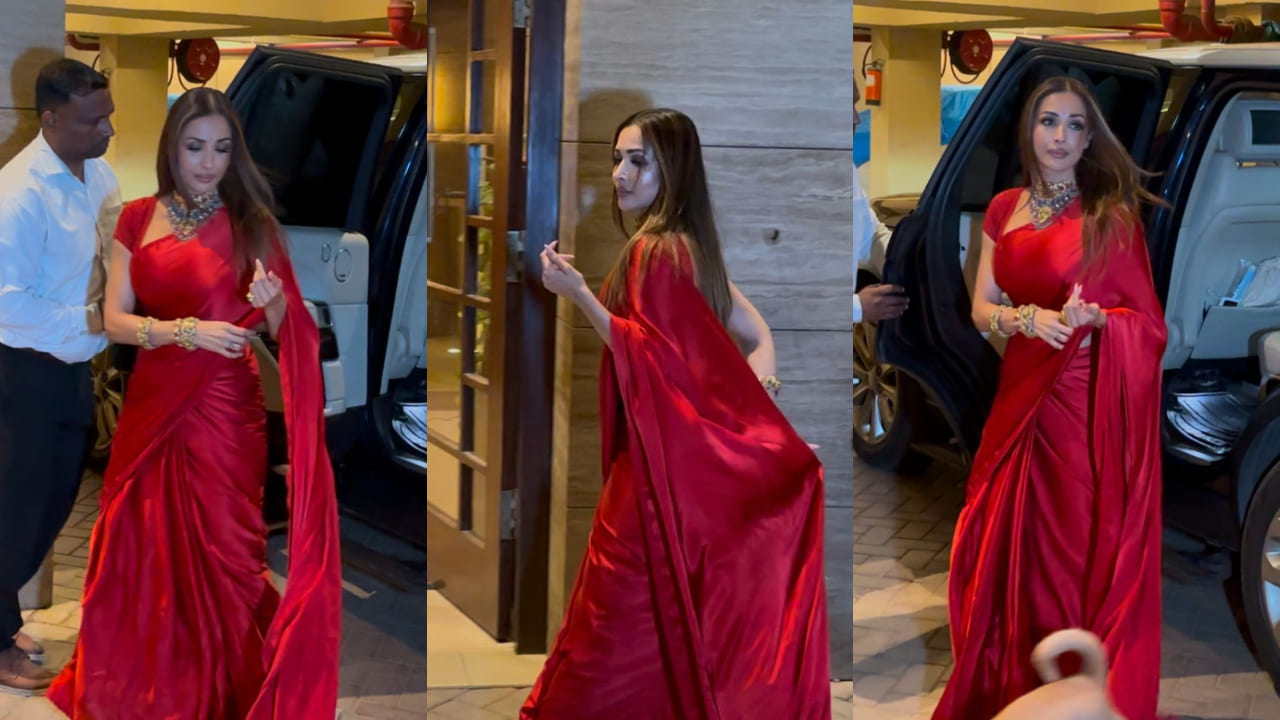 Malaika Arora's Red Saree Look: A Perfect Blend of Elegance and Style - Jay-Ho!