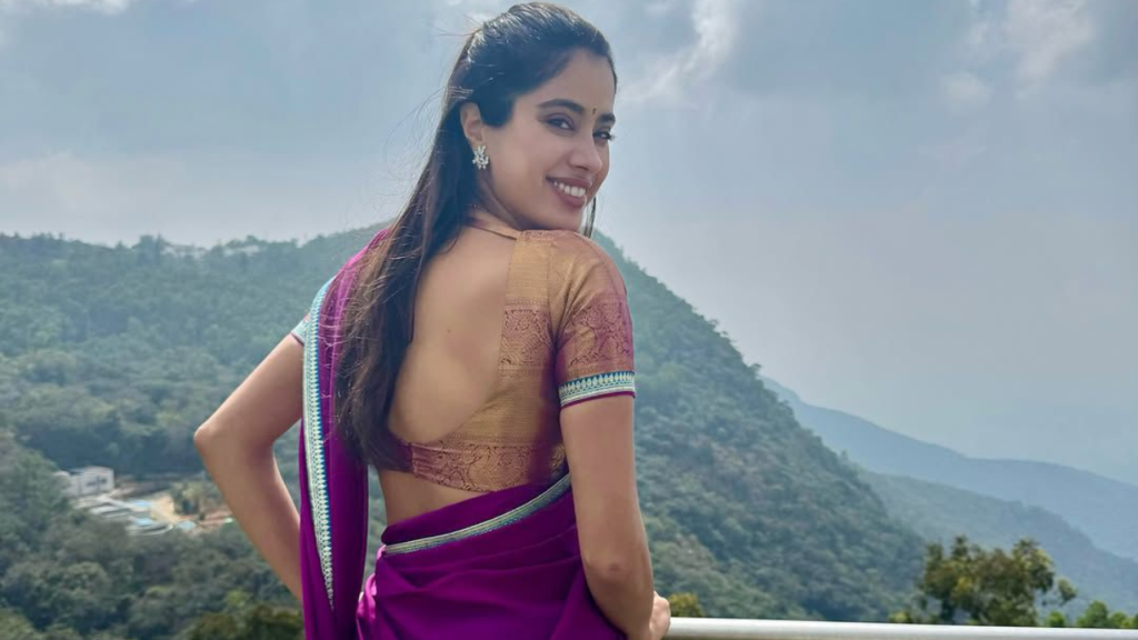 Janhvi Kapoor Shares Stunning Photos in a Lehenga Saree