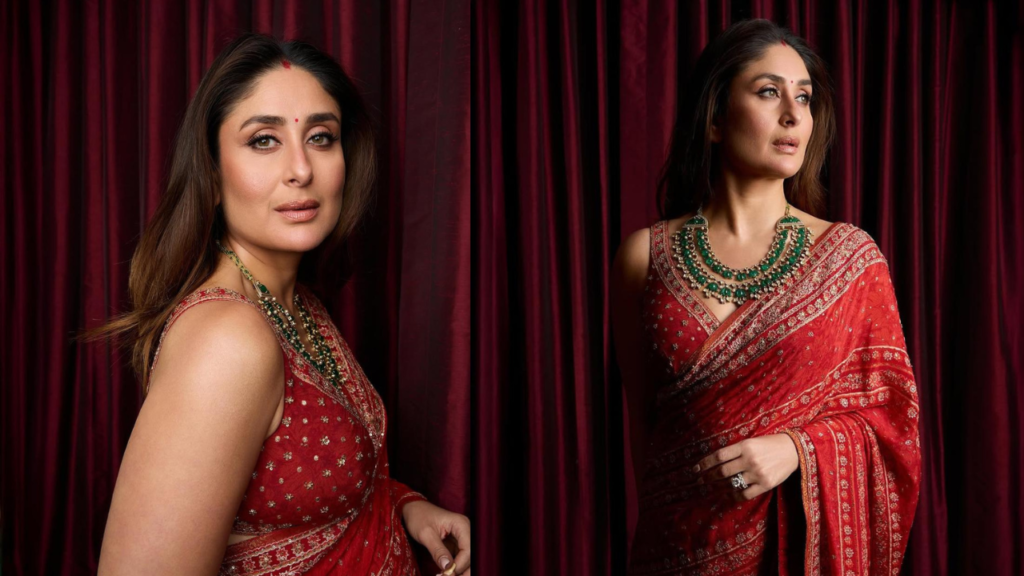 Kareena Kapoor Khan in red saree