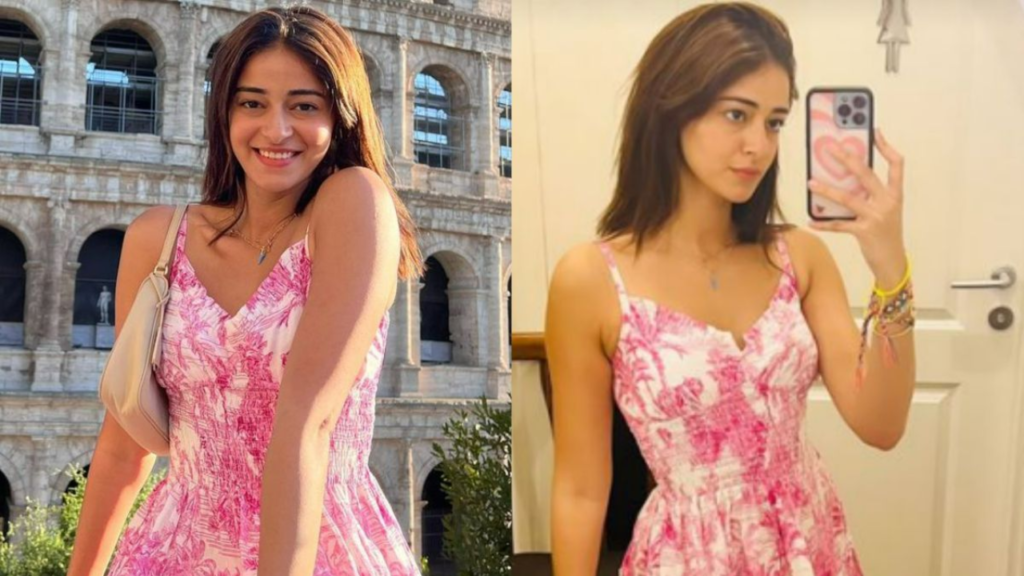 Ananya Panday’s pink dress