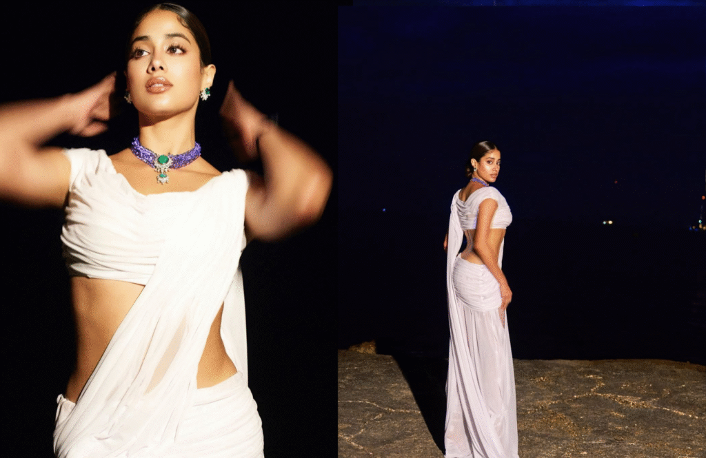 Janhvi Kapoor Turns Up the Heat at Cannes in a Stunning ‘Dripping Saree’