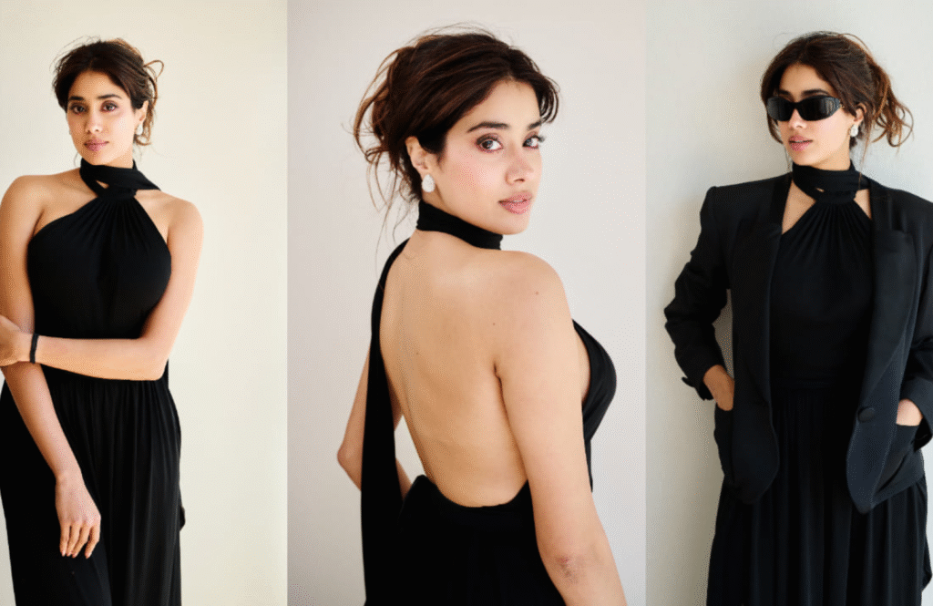 Janhvi Kapoor Stuns at Cannes 2025 in Two Stylish Black Outfits