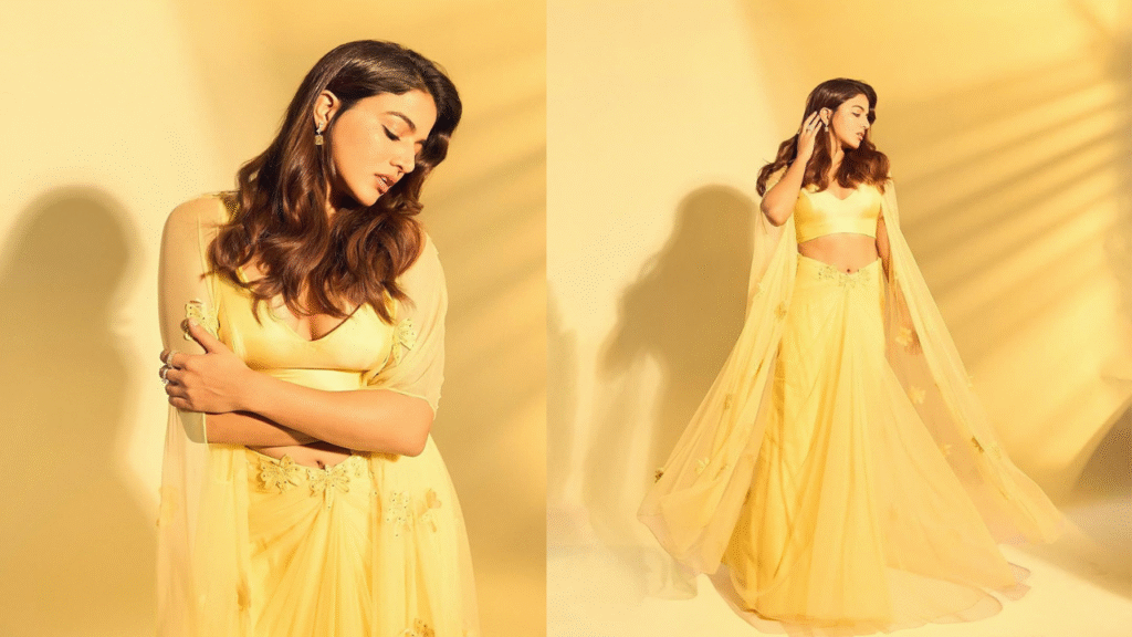 Wamiqa Gabbi Brings Soft Glam in a Sunny Yellow Outfit with Butterfly Details
