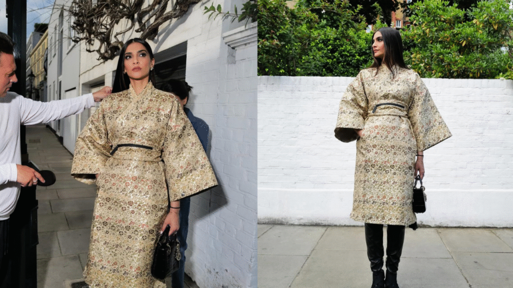 Sonam Kapoor Ahuja Stuns in a Kimono-Inspired Dior Look at the Serpentine Summer Party