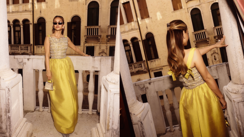Natasha Poonawalla Stuns in Vintage Dior at Jeff Bezos and Lauren Sanchez’s Lavish Wedding in Italy