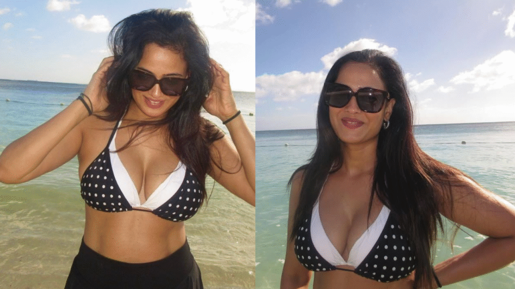 Shweta Tiwari Stuns in a Bikini During Beach Vacation in Mauritius with Her Kids