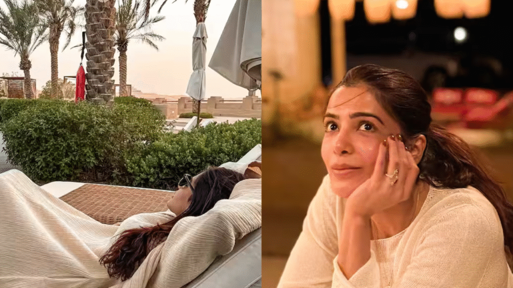 Samantha Ruth Prabhu Glows in Beige Outfit During Her Relaxing Trip to Abu Dhabi