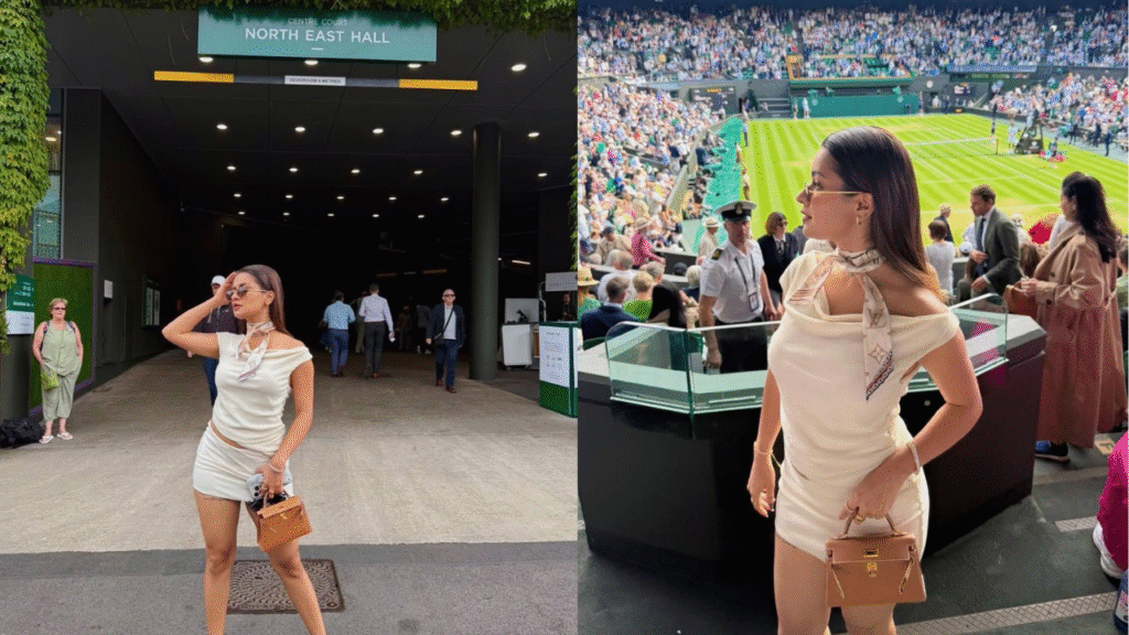 Avneet Kaur Stuns in White at Wimbledon