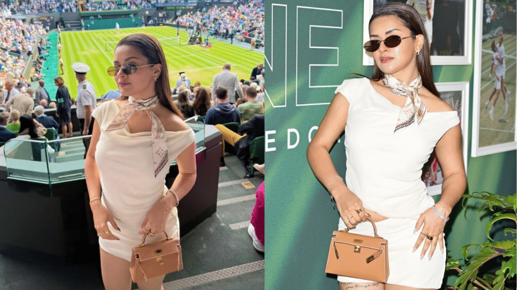 Avneet Kaur Stuns in White at Wimbledon