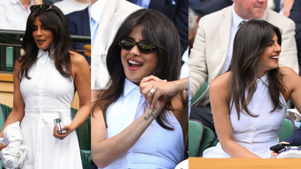 Priyanka Chopra Stuns in White at Wimbledon 2025