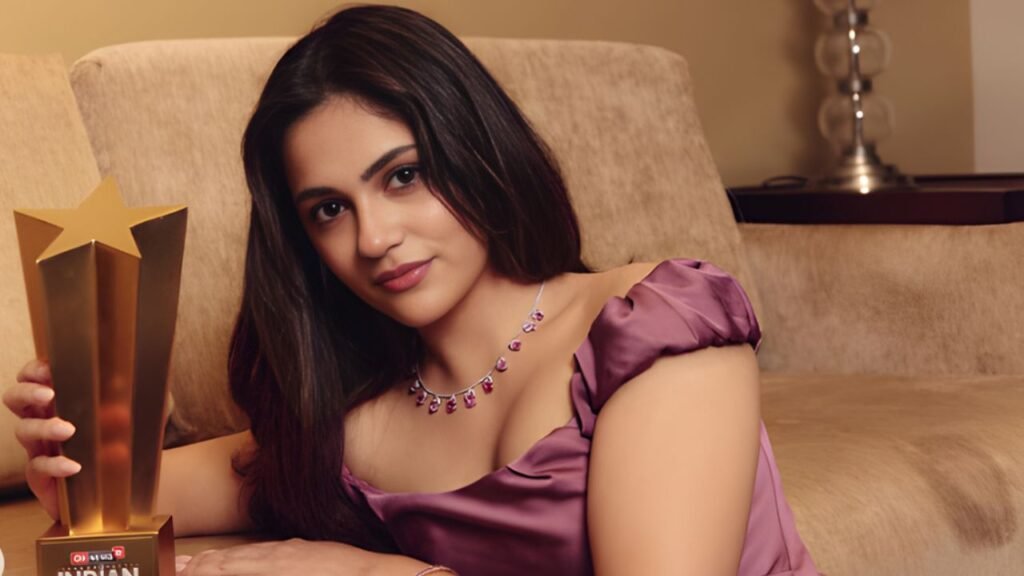 Aneet Padda Dazzles in a Draped Corset Ensemble at the Indian of the Year Awards 2025