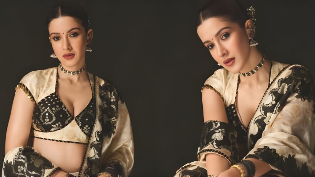 Shanaya Kapoor Radiates Elegance in Mayyur Girotra’s Kutch-Embroidered Couture