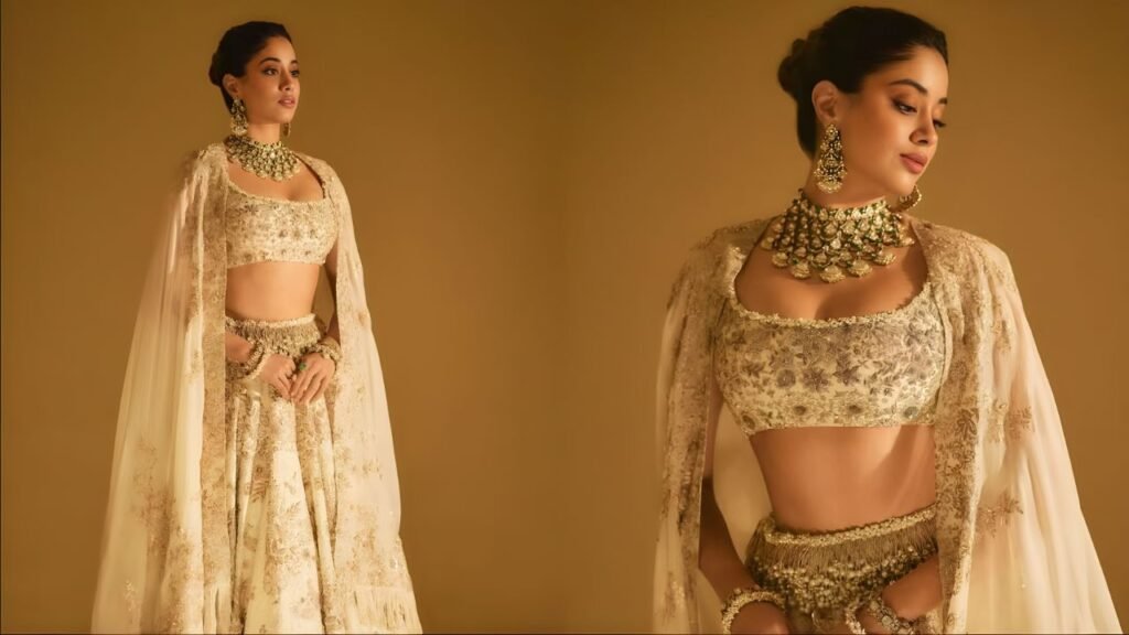 Janhvi Kapoor Stuns in Ivory Anamika Khanna Lehenga, Inspiring Modern Brides
