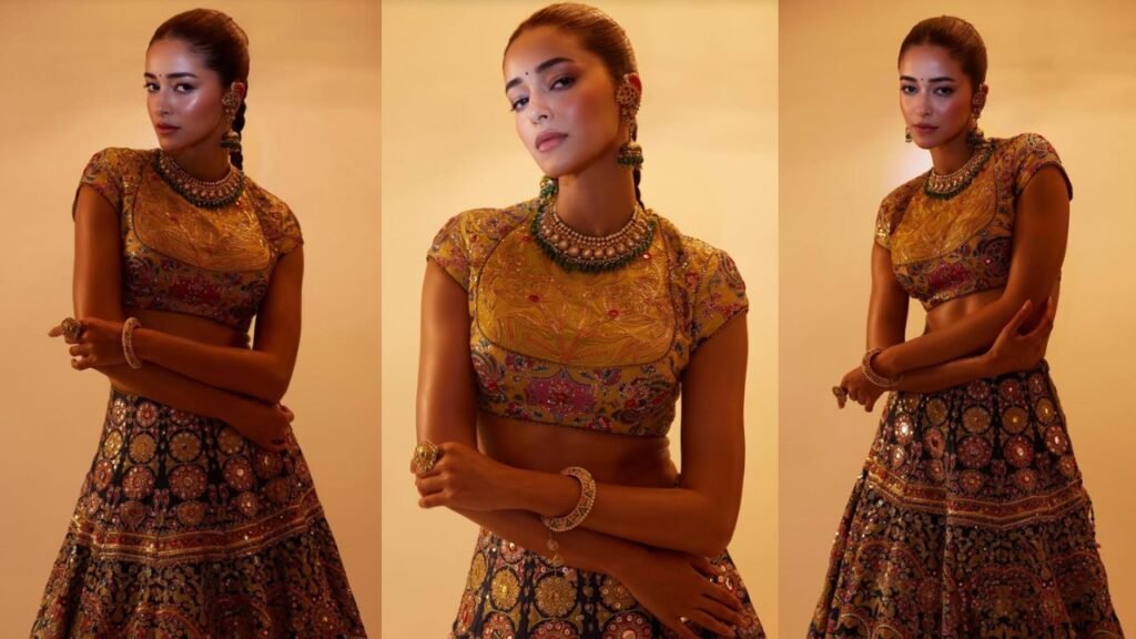 Ananya Panday Stuns in a Folk-Inspired Lehenga at Her Friend’s Mehendi Ceremony