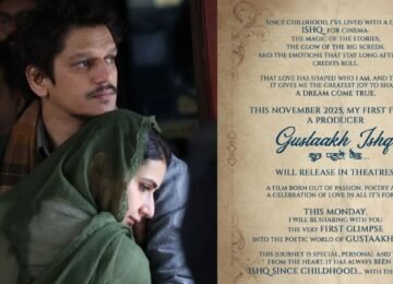 Gustaakh Ishq Trailer: Manish Malhotra’s Debut Production to Hit Theatres on November 28, Trailer Out on November 10