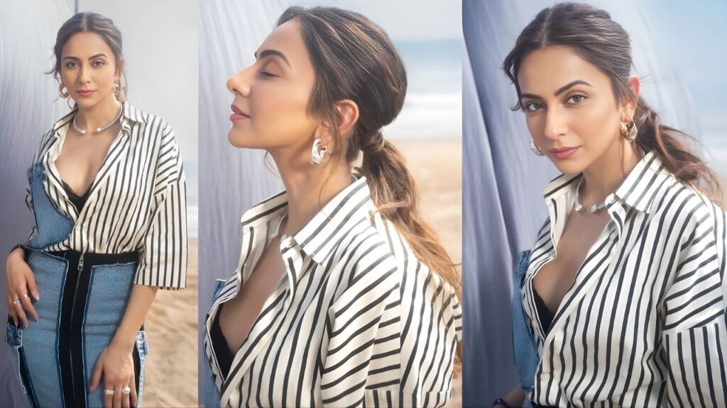 Rakul Preet Singh Turns Heads in Rs 51K Denim Co-ord for De De Pyaar De 2 Promotions