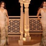 Janhvi Kapoor Captivates in Elie Saab’s Watercolour-Sequin Creation, Elevating the Art of Soft Glamour