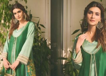Kriti Sanon’s ₹98,000 Panna Nazaakat Choga Sets New Style Goals at Tere Ishq Mein Promotions