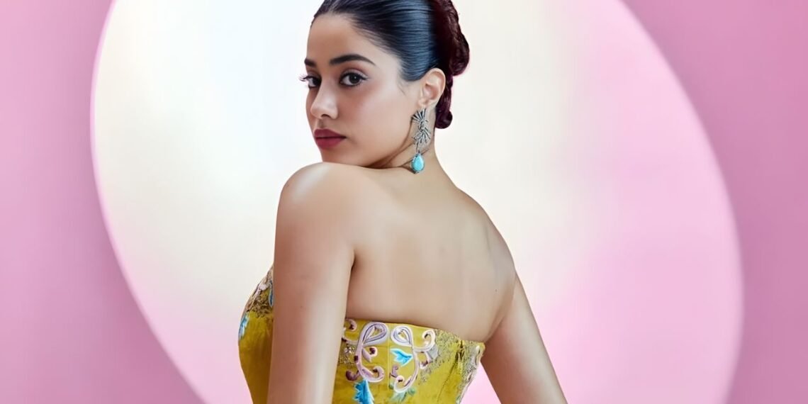 Janhvi Kapoor’s Bold Lime Green Ensemble by Anamika Khanna Sets Wedding-Season Goals