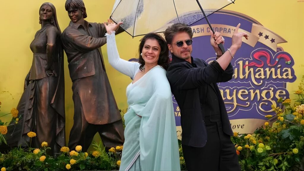 Shah Rukh Khan & Kajol’s Iconic DDLJ Pose Immortalised in a Bronze Statue at Leicester Square, London