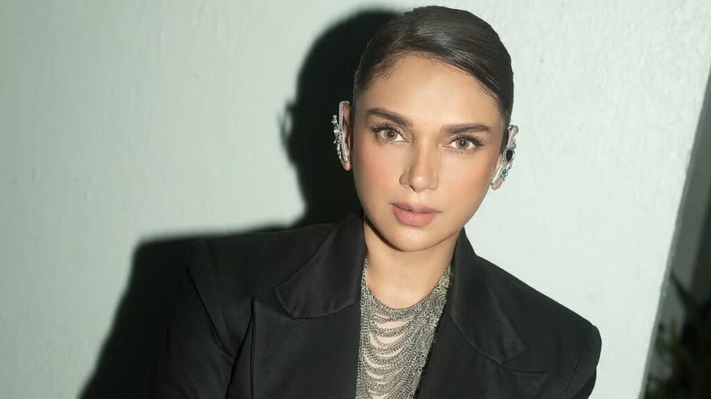 Aditi Rao Hydari Redefines Power Dressing in a Metallic Top and Sharp Suit