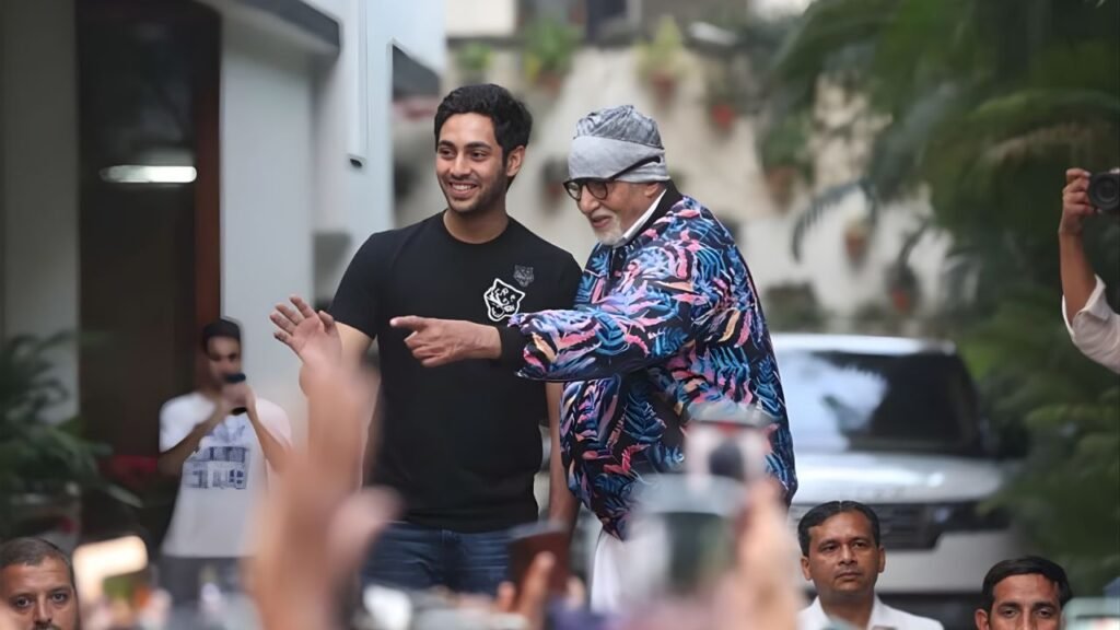 Amitabh Bachchan Shares a Proud Grandfather’s Moment at Sunday Meet With Ikkis T-Shirts