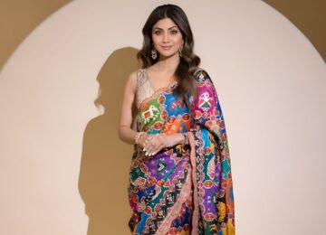 Shilpa Shetty Kundra Brings Festive Elegance to Shaadi Season in a Striking Patan Patola Saree