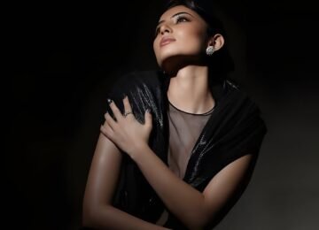 Dhurandhar Star Sara Arjun Channels Futurist Glamour in Amit Aggarwal’s Sculptural Gown