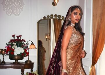 Sobhita Dhulipala’s Gold Lehenga and Burgundy Dupatta Make a Case for Modern Bridal Style